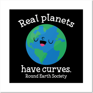 Real Planets Have Curves Posters and Art